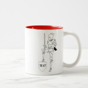 Caneca De Café Em Dois Tons Diva personalizada "Guerreiro", café de dois tons,