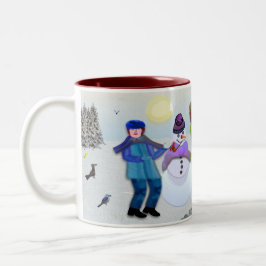 Caneca De Café Em Dois Tons diversão ao ar livre Lee Marie’s Creative Design 