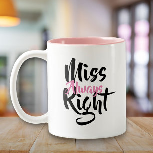 Caneca De Café Em Dois Tons Diversão da Sempre Certa