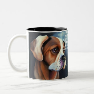Caneca De Café Em Dois Tons Diversão da Velha Mãe Hubbard