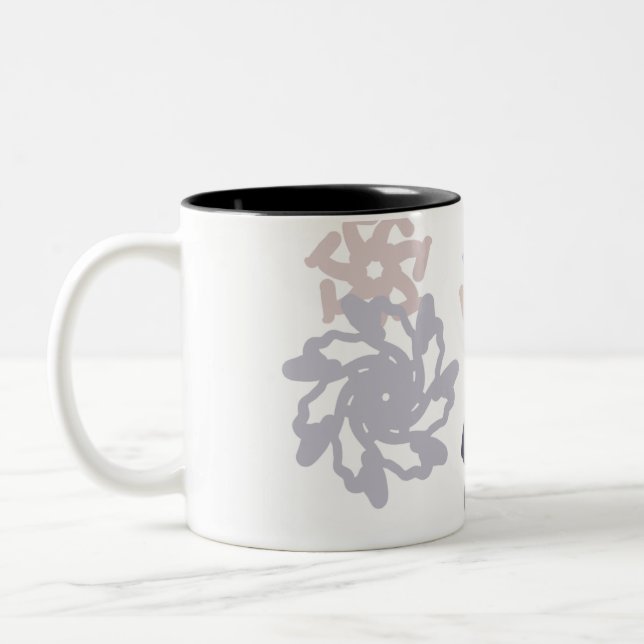 Caneca De Café Em Dois Tons Diversão de inverno do Yeti (Esquerda)