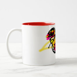 Caneca De Café Em Dois Tons Diversão do polvo