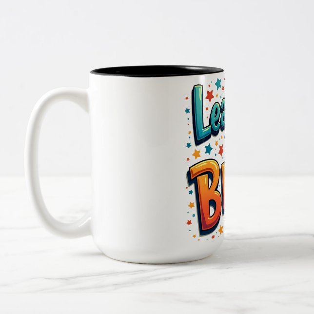 Caneca De Café Em Dois Tons Diversão educacional - não1 (Esquerda)