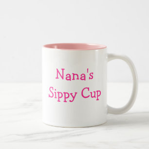 Caneca De Café Em Dois Tons Diversão, favorita! Taça Sippy de Nana
