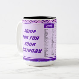Caneca De Café Em Dois Tons Diversão Feliz Aniversário Mug