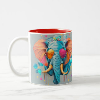 Caneca De Café Em Dois Tons Diversão IA Fantasy Animal Mug