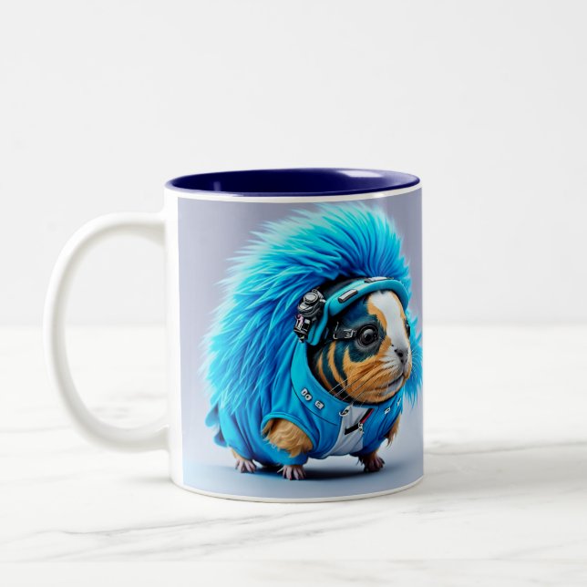 Caneca De Café Em Dois Tons Diversão IA Fantasy Animal Mug (Esquerda)