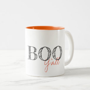 Caneca De Café Em Dois Tons Diversão moderna do Halloween Southern