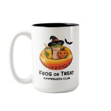 Diversão no Halloween Vibes de Summerween Sapo Mem