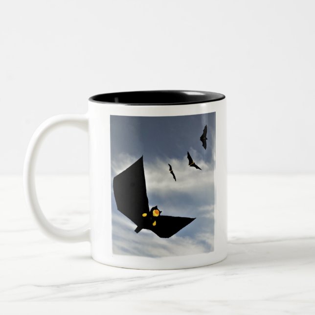 Caneca De Café Em Dois Tons Diversão para fãs do Batman (Esquerda)
