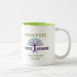 Caneca De Café Em Dois Tons Diversão! Reunião de família personalizada