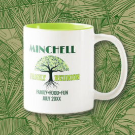 Caneca De Café Em Dois Tons Diversão! Reunião de família personalizada