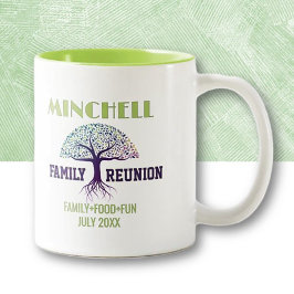 Caneca De Café Em Dois Tons Diversão! Reunião de família personalizada