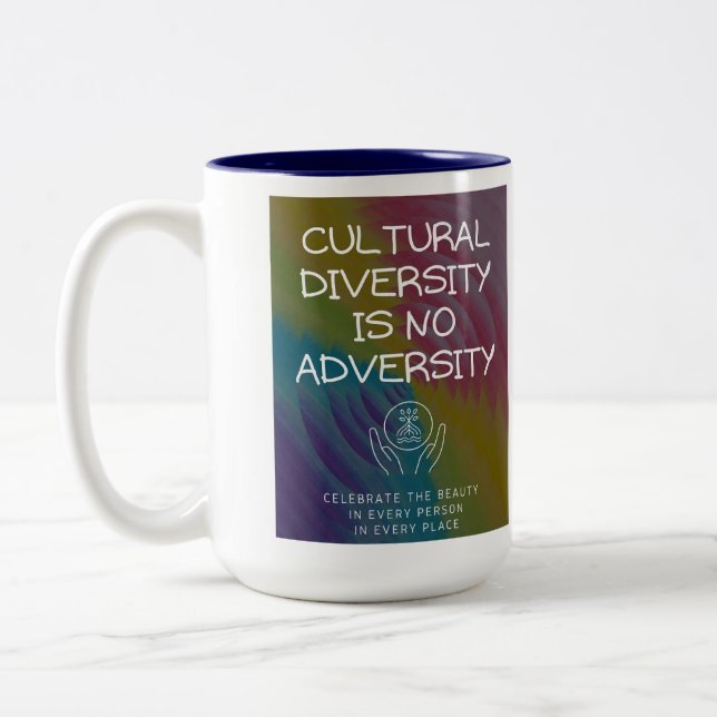 Caneca De Café Em Dois Tons Diversidade Cultural (Esquerda)