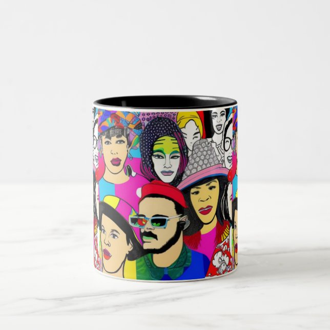 Caneca De Café Em Dois Tons Diversidade é Diversão (Centro)