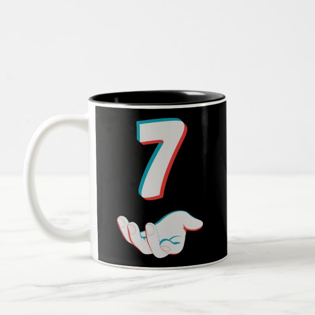 Caneca De Café Em Dois Tons Divertido 67 Seis Sete Meme Casal Combinando  (Esquerda)