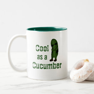 Caneca De Café Em Dois Tons Divertido Legal Como Um Pepino