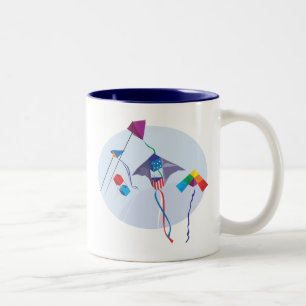 Caneca De Café Em Dois Tons Divertimento com papagaios