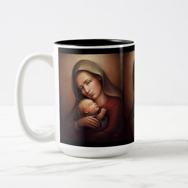 Caneca De Café Em Dois Tons Divine Motherhood (Esquerda)