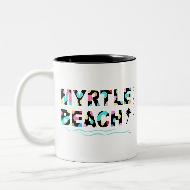 Caneca De Café Em Dois Tons Divirta Myrtle Beach, SC Graphic Legal (Esquerda)