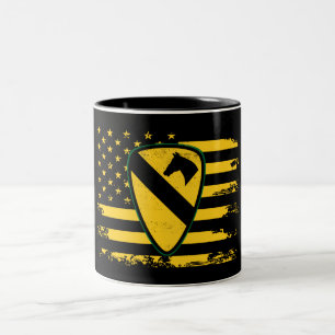 Caneca De Café Em Dois Tons Divisão de Cavalaria da rua