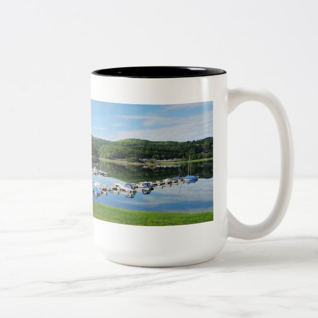 Caneca De Café Em Dois Tons Divorcias Edersee baía com (Direita)