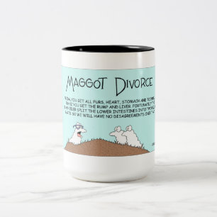 Caneca De Café Em Dois Tons Divórcio Maggot