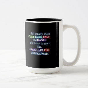 Caneca De Café Em Dois Tons Do "caneca do Reload do fogo do alvo aumento"