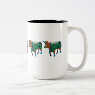 Caneca De Café Em Dois Tons Do "caneca forte de 15 onças jérsei (como um boi