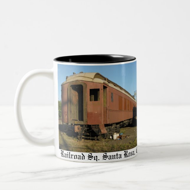 Caneca De Café Em Dois Tons Do "caneca trem! " (Esquerda)