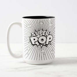 Caneca De Café Em Dois Tons Do It Yourself! Black & White SUPER POP! Punny