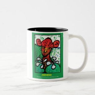 Caneca De Café Em Dois Tons Do "menina bolero" por Zermeno