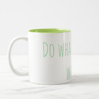 Caneca De Café Em Dois Tons "Do whatever you want" Mug