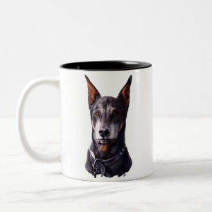 Caneca De Café Em Dois Tons Doberman Mug Coffee Cup Doberman Pinscher Cup