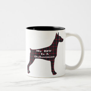 Caneca De Café Em Dois Tons Doberman Pinscher BFF Mug