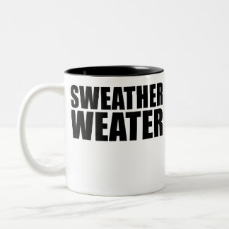 Caneca De Café Em Dois Tons Doce Calor Suéter Queda Novidade