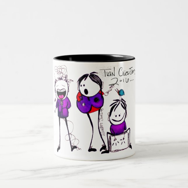 Caneca De Café Em Dois Tons DOCE das cidades geminadas - 2016 - (Centro)