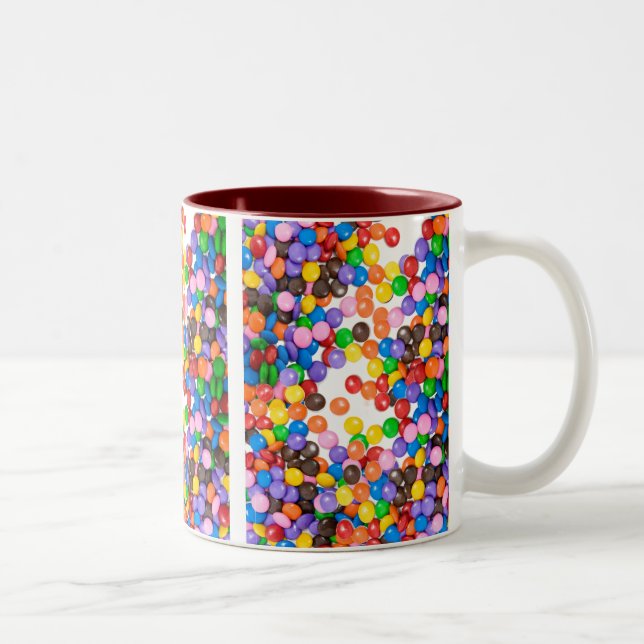 Caneca De Café Em Dois Tons Doces (Direita)