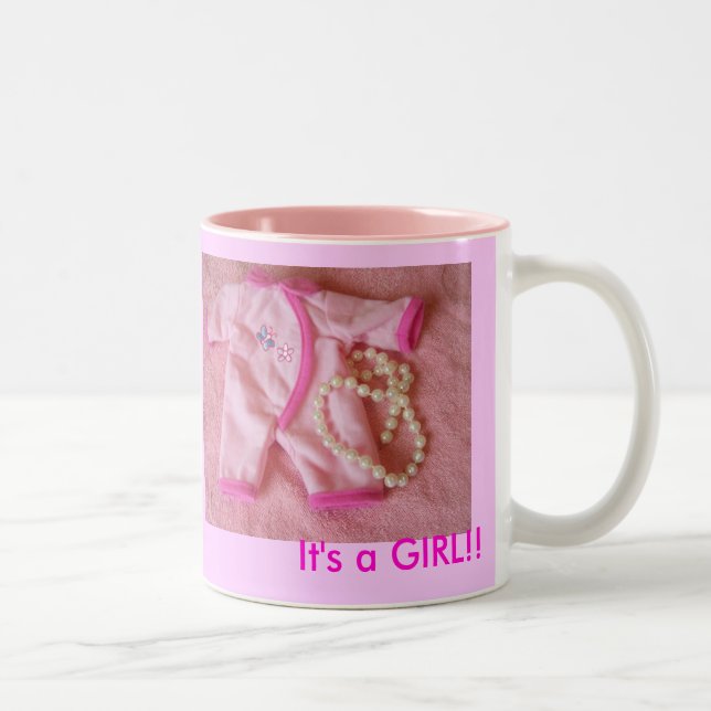 Caneca De Café Em Dois Tons doces curtos e terminam, ele são uma MENINA!! , É… (Direita)
