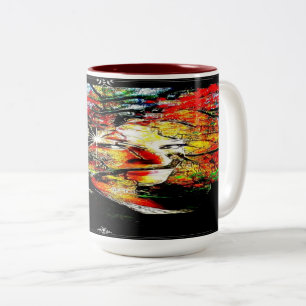 Caneca De Café Em Dois Tons Doces do outono