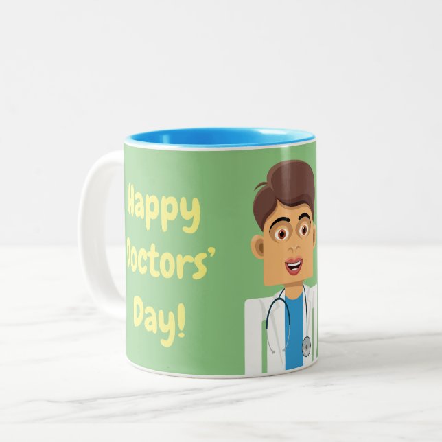 Caneca De Café Em Dois Tons Doctor (Frente Esquerda)