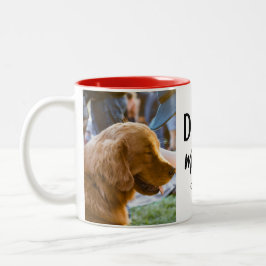 Caneca De Café Em Dois Tons Dog Mãe Gifes
