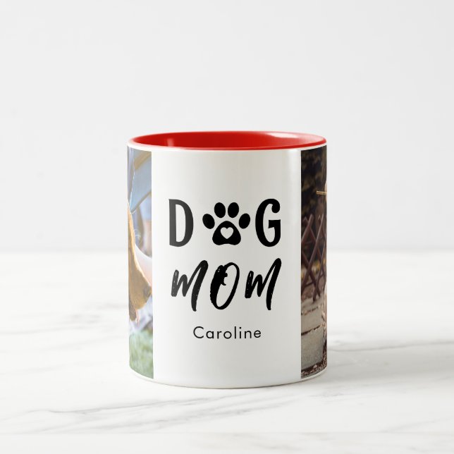 Caneca De Café Em Dois Tons Dog Mãe Gifes (Centro)