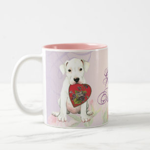 Caneca De Café Em Dois Tons Dogo Heart Mãe