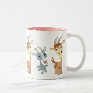 Caneca De Café Em Dois Tons Dois Bons Cartoons Felizes Captura