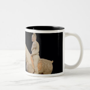 Caneca De Café Em Dois Tons Dois cavaleiros, chineses, dinastia de Tang