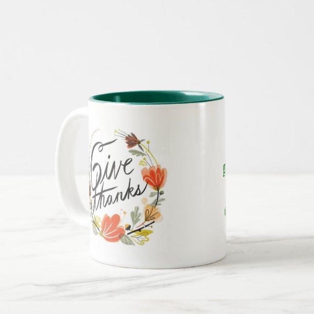 Caneca De Café Em Dois Tons Dois Lados Dão Obrigados Mug - Cícero (Frente Esquerda)