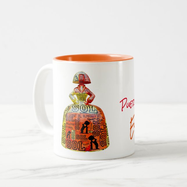 Caneca De Café Em Dois Tons Dois Tone Mug España (Frente Esquerda)