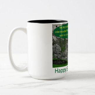 Caneca De Café Em Dois Tons dois tons, caneca de 15 oz. rua feliz. dia de patr