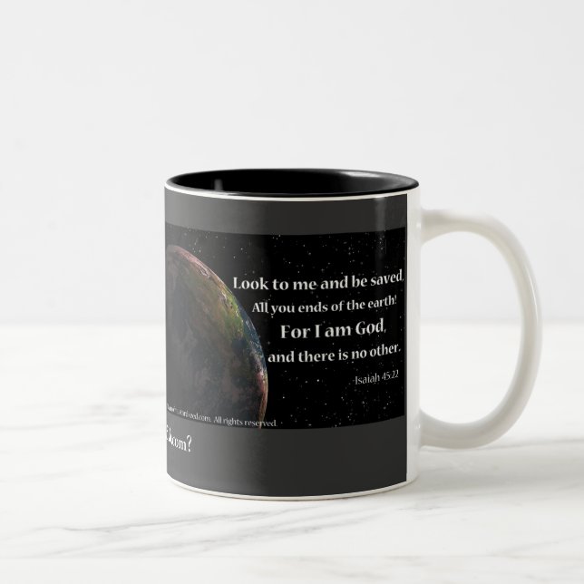 Caneca De Café Em Dois Tons Dois Tons gotGod316.com Mug (Direita)